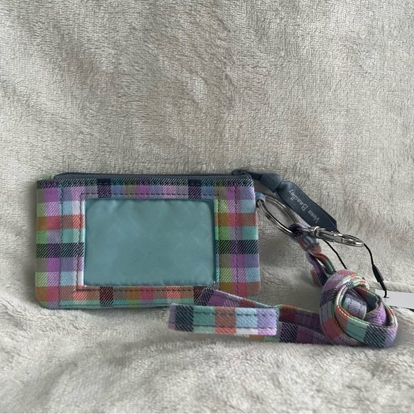 Zip ID & Lanyard - Gingham Plaid - Picture 1 of 3